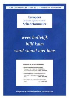 aanrijding formulier