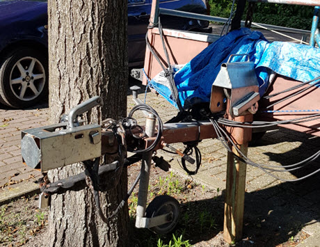 aanhanger op slot zetten