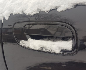 vastgevroren handrem 