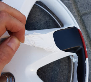 foliatec spuitfolie van velg verwijderen