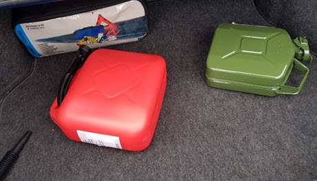 jerrycan benzine vervoeren