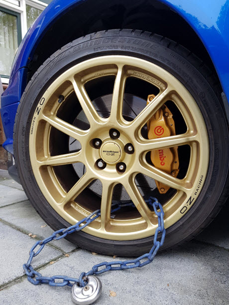 kettingslot om autovelg