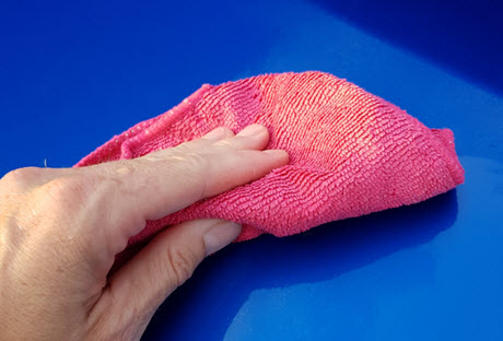 kleien met microvezeldoek