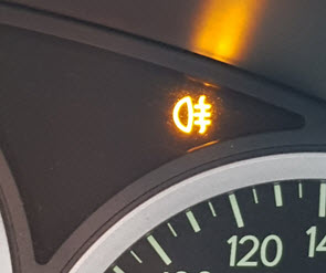 mistverlichting lampje dashboard