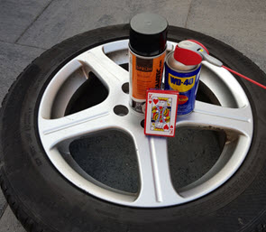 velgen spuiten via folie