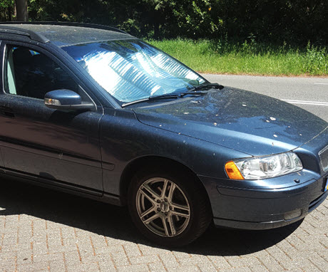 voorruitfolie auto in zomer